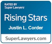 Rated by Super Lawyers | Rising Stars | Justin L. Corder | SuperLawyers.com